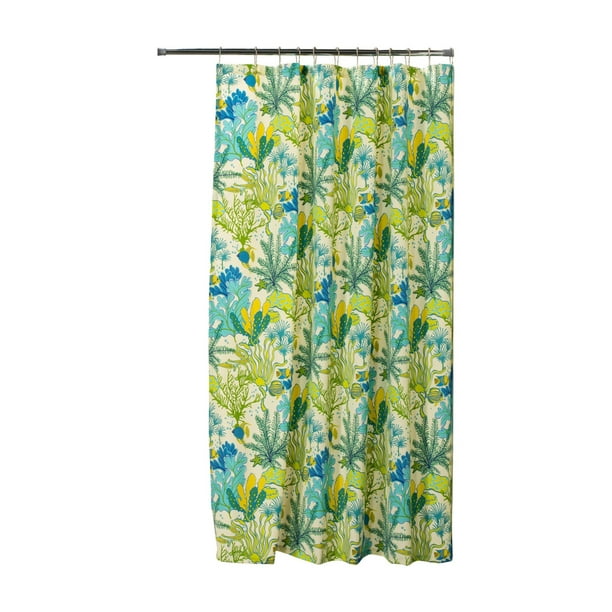 1.8m TC Shower Curtain Splish Splash Print Water Resistant Bathroom Shower New 
